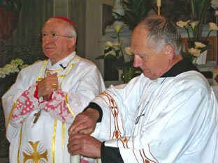 Nella foto un momento della celebrazione eucaristica   
