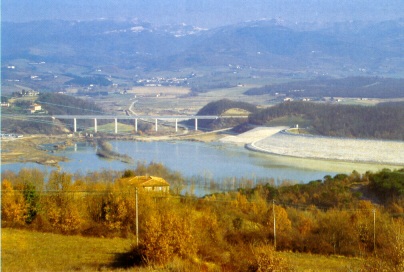 L'invaso di Bilancino inizia a riempirsi, ottobre 1997