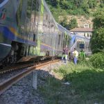 GERMOGLI PH: 29 GIUGNO 2026 DICOMANO TRENO REGIONALE DELLE FERROVIE DI STATO DERAGLIA PER POCHE CENTINAIA DI METRI SUL POSTO POLIZIA MUNICIPALE E OPERATORI FSI
